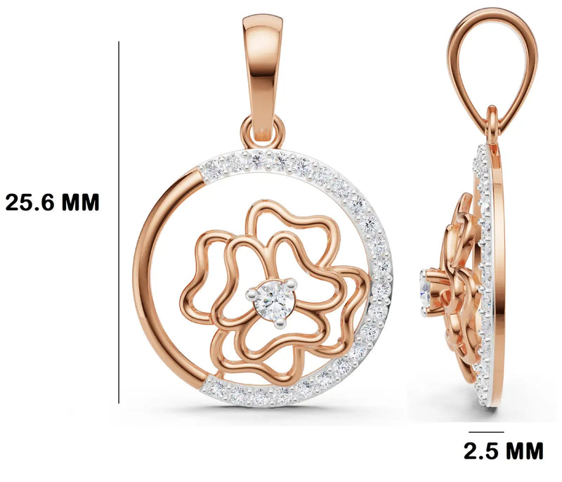 Lumina Floral Diamond Pendant