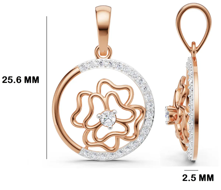 Lumina Floral Diamond Pendant