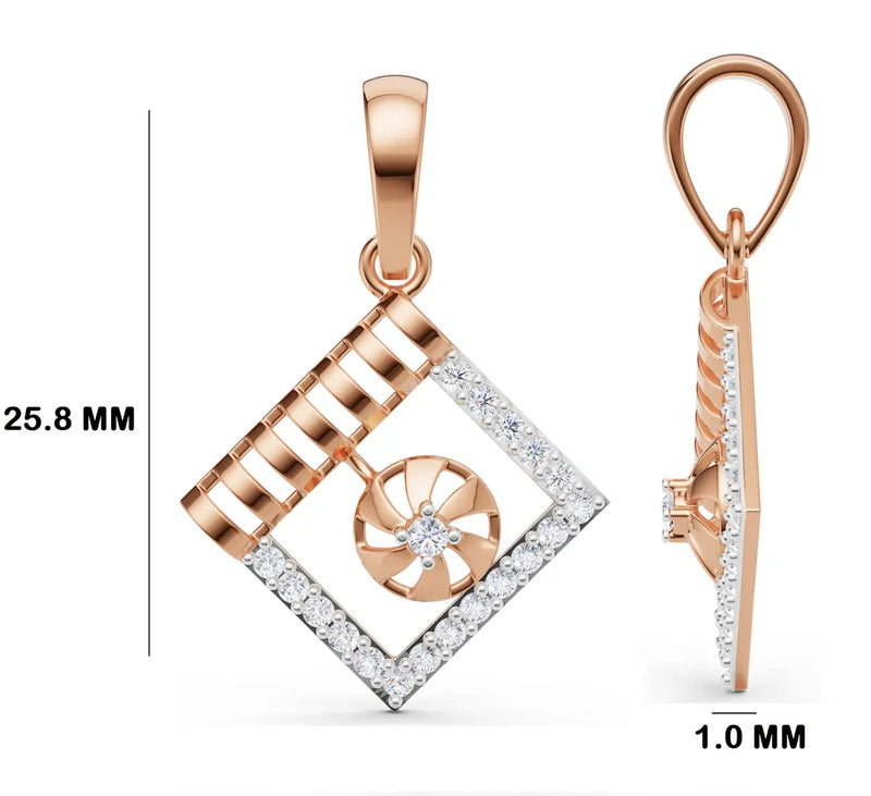 Virelune Floral Geometry Pendant