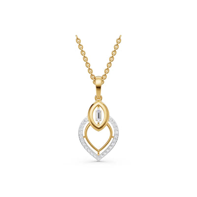 Nyra Layered Diamond Pendant