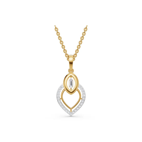 Nyra Layered Diamond Pendant