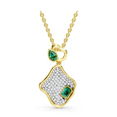 Daphne Mosaic Emerald Pendant