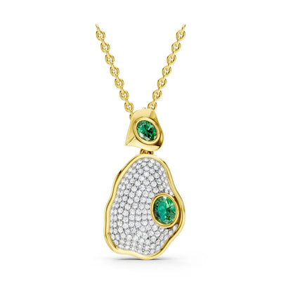Isla Organic Emerald Pendant