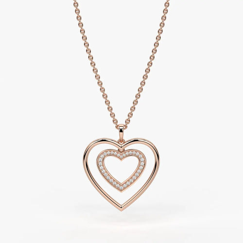 Nested Heart Radiance Pendant