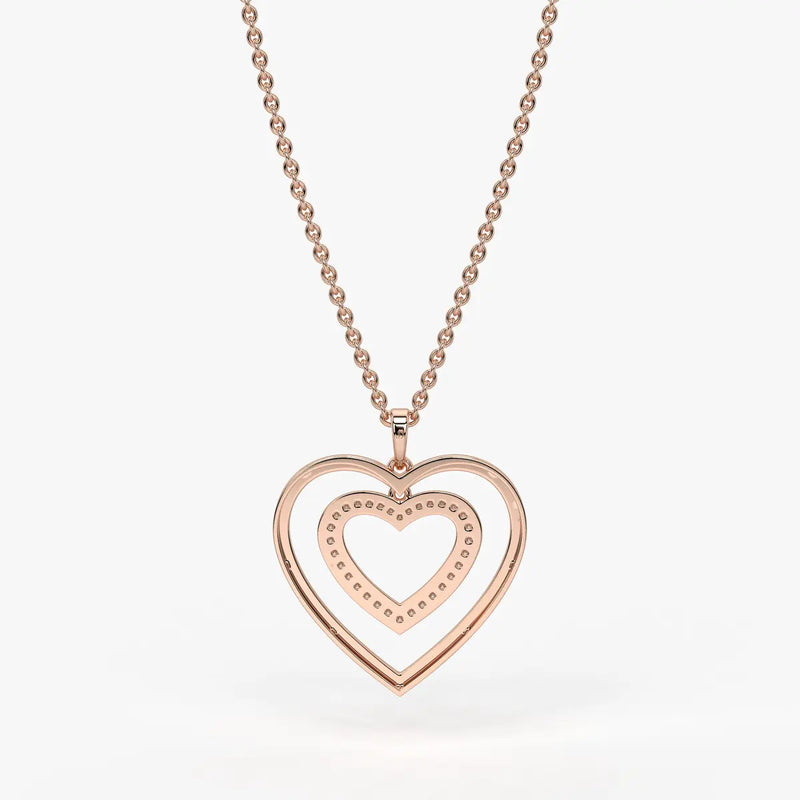 Nested Heart Radiance Pendant