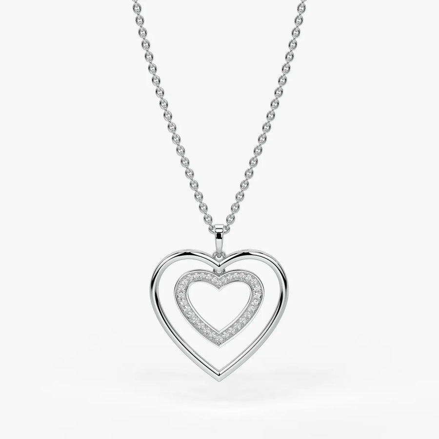 Nested Heart Radiance Pendant