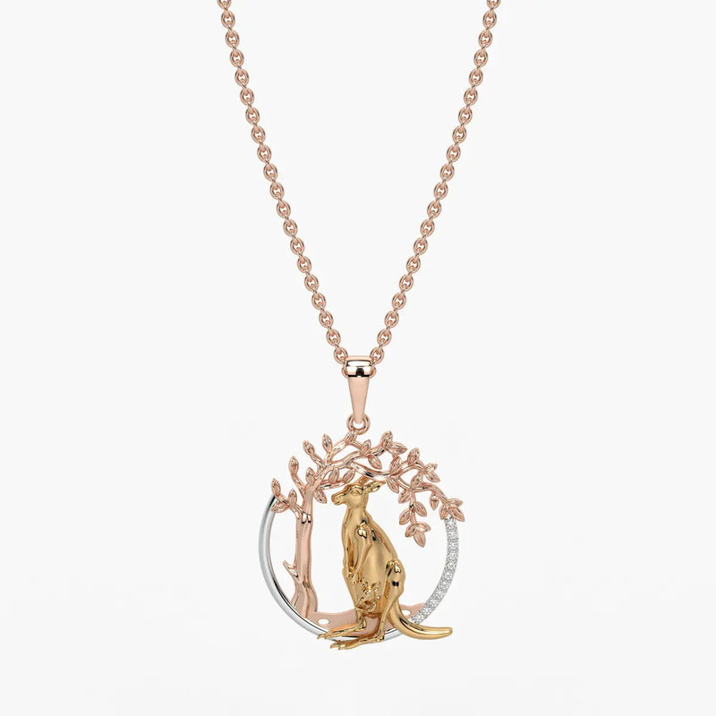 Elara Nurturing Kangaroo Love Pendant