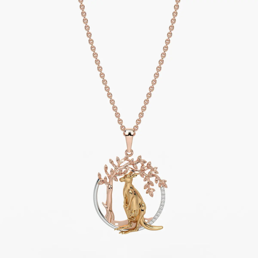 Elara Nurturing Kangaroo Love Pendant