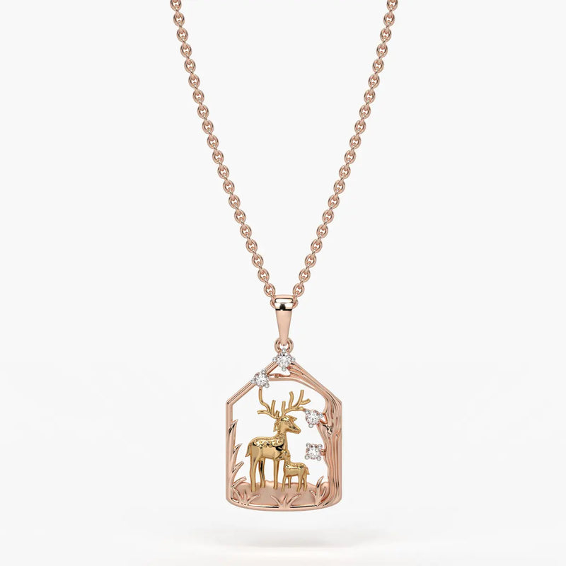 Sylvara Gentle Fawn Embrace Pendant