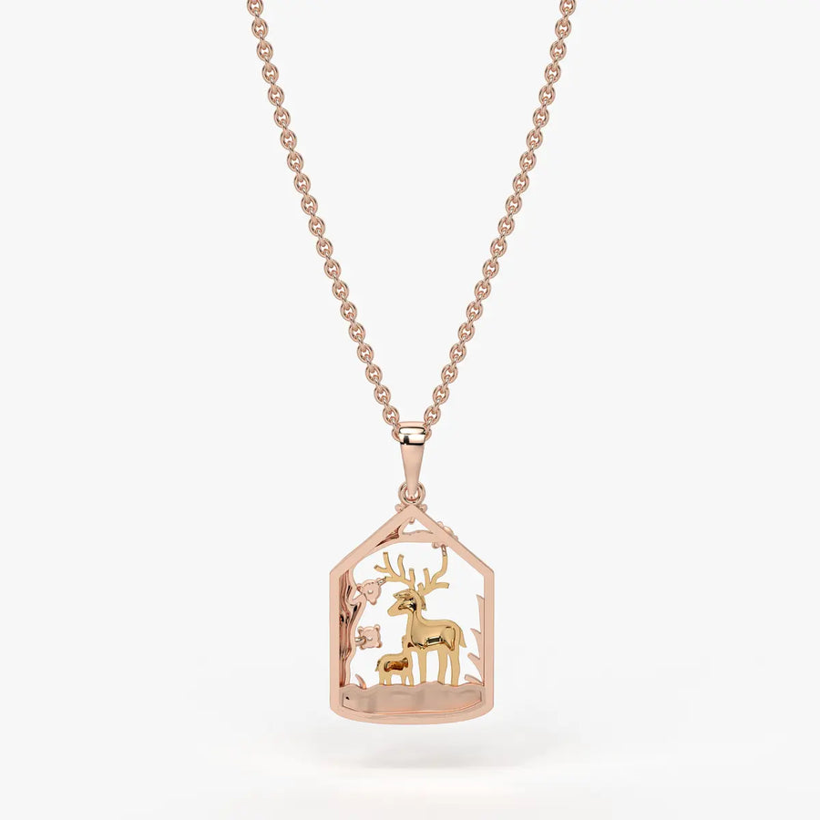 Sylvara Gentle Fawn Embrace Pendant