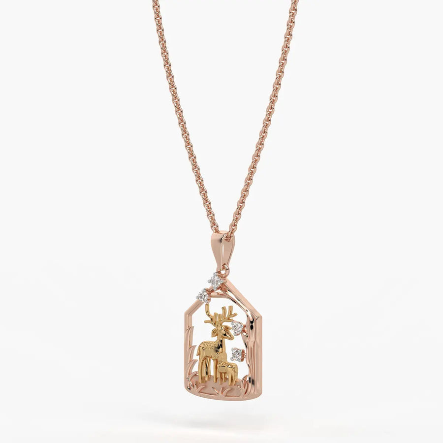 Sylvara Gentle Fawn Embrace Pendant