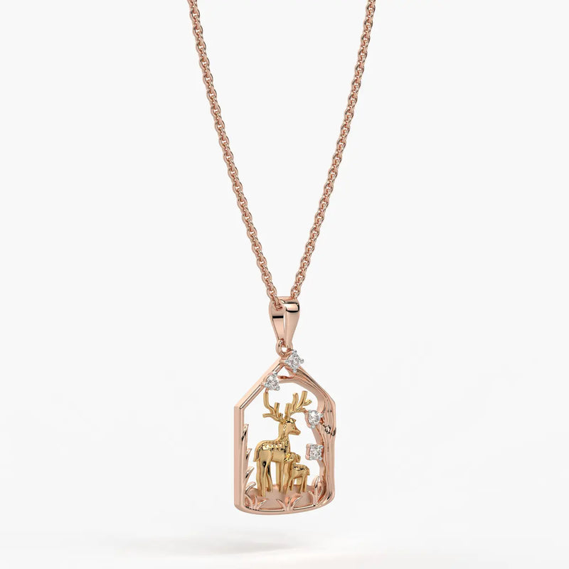 Sylvara Gentle Fawn Embrace Pendant