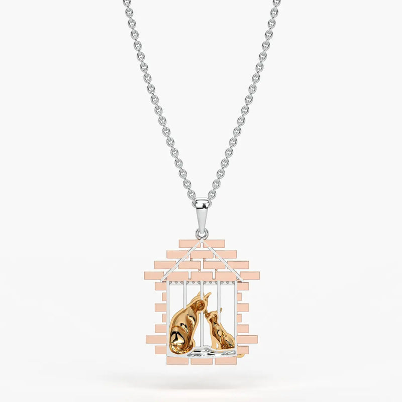 Homelle Whispering Love Cat Pendant