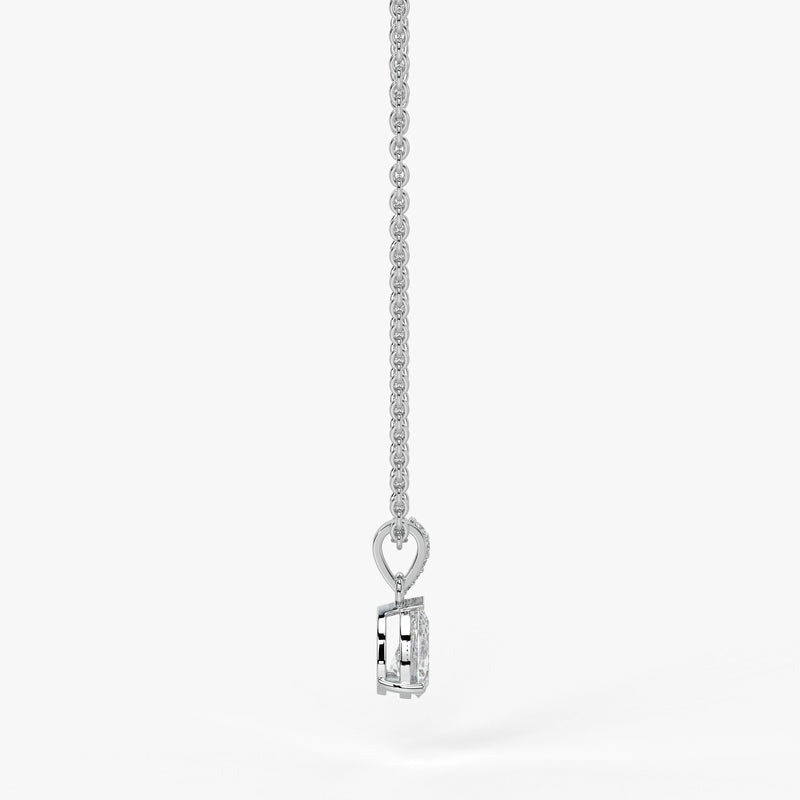 Elara Pear Diamond Drop Pendant