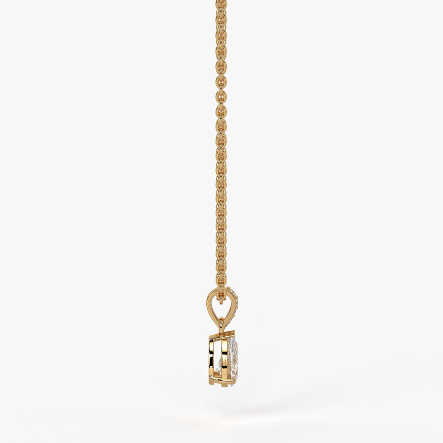 Elara Pear Diamond Drop Pendant
