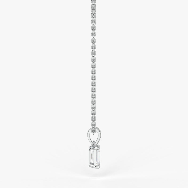 Avera Emerald Diamond Drop Pendant