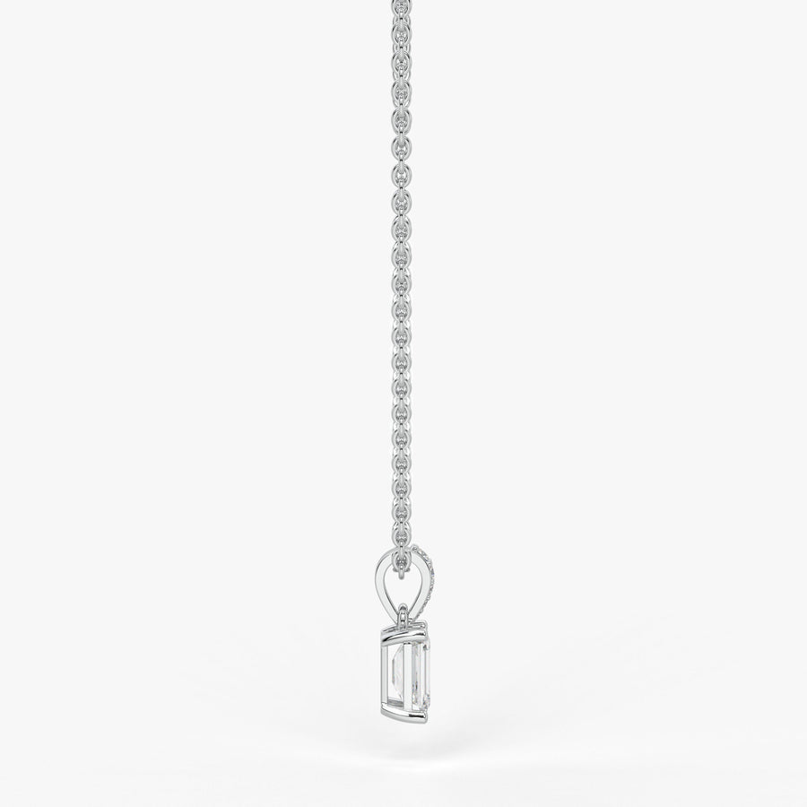 Avera Emerald Diamond Drop Pendant