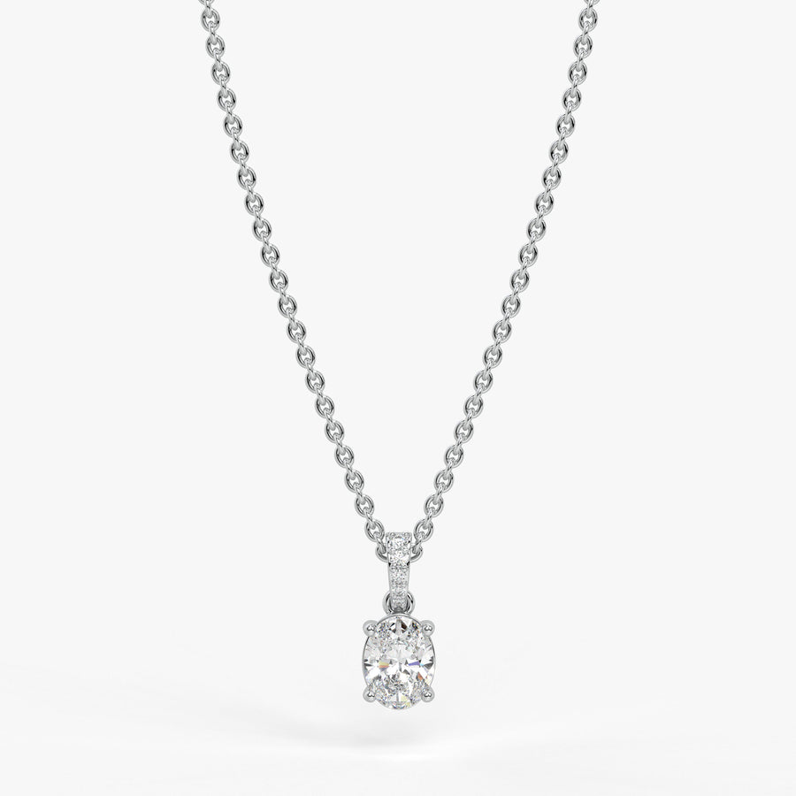 Ovalyn Grace Diamond Drop Pendant