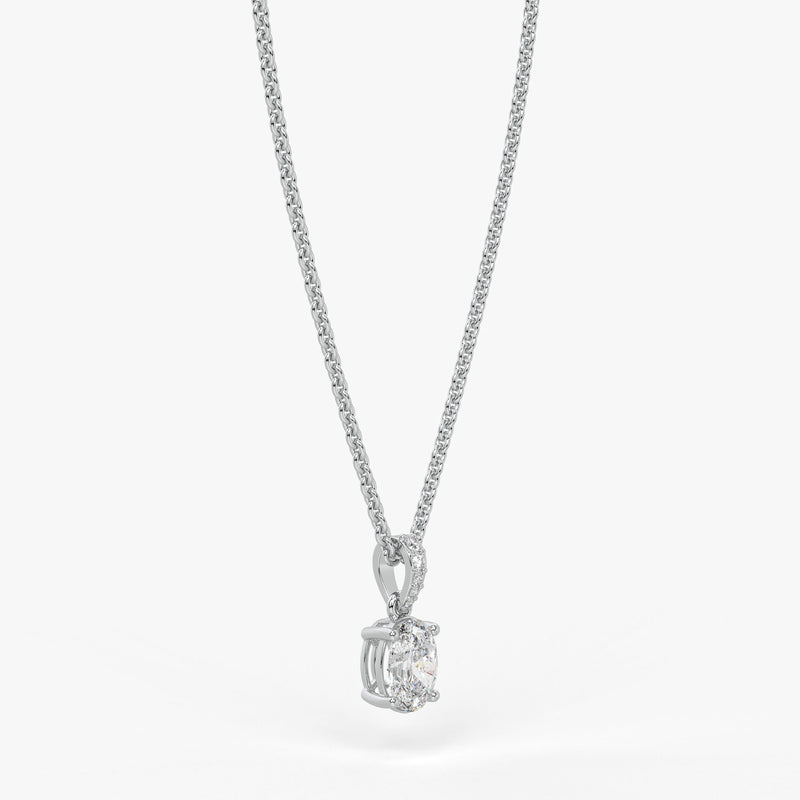 Ovalyn Grace Diamond Drop Pendant