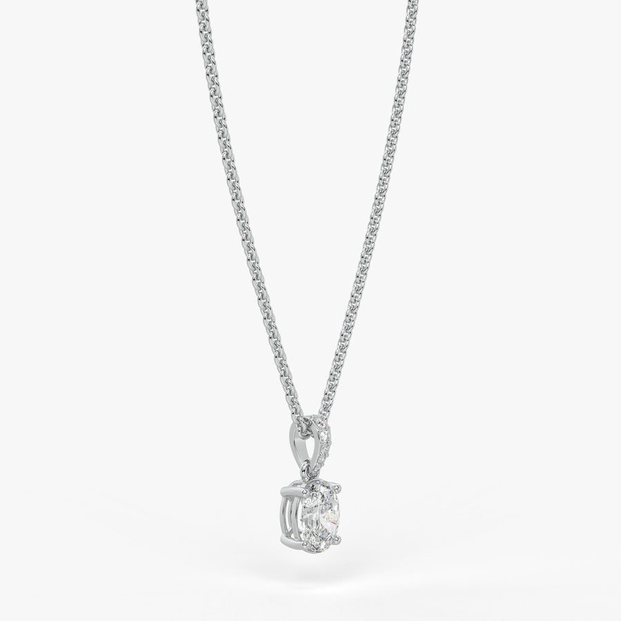 Ovalyn Grace Diamond Drop Pendant