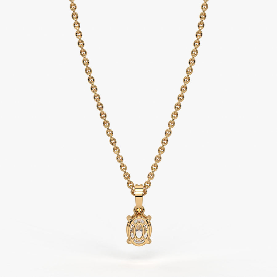 Ovalyn Grace Diamond Drop Pendant