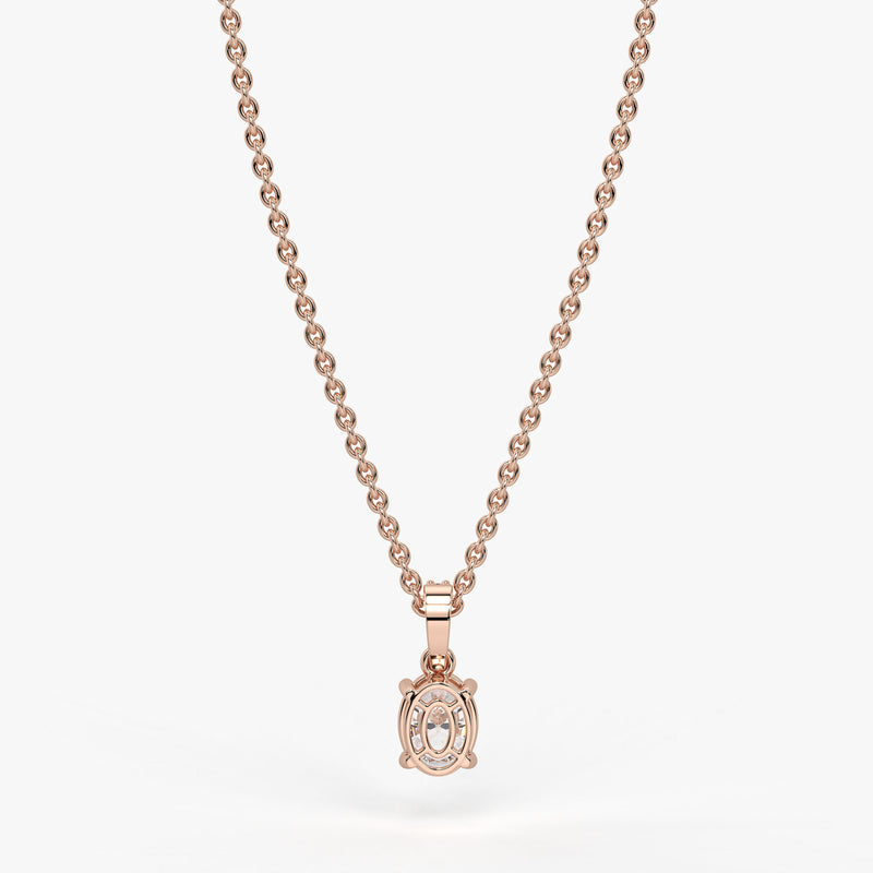Ovalyn Grace Diamond Drop Pendant