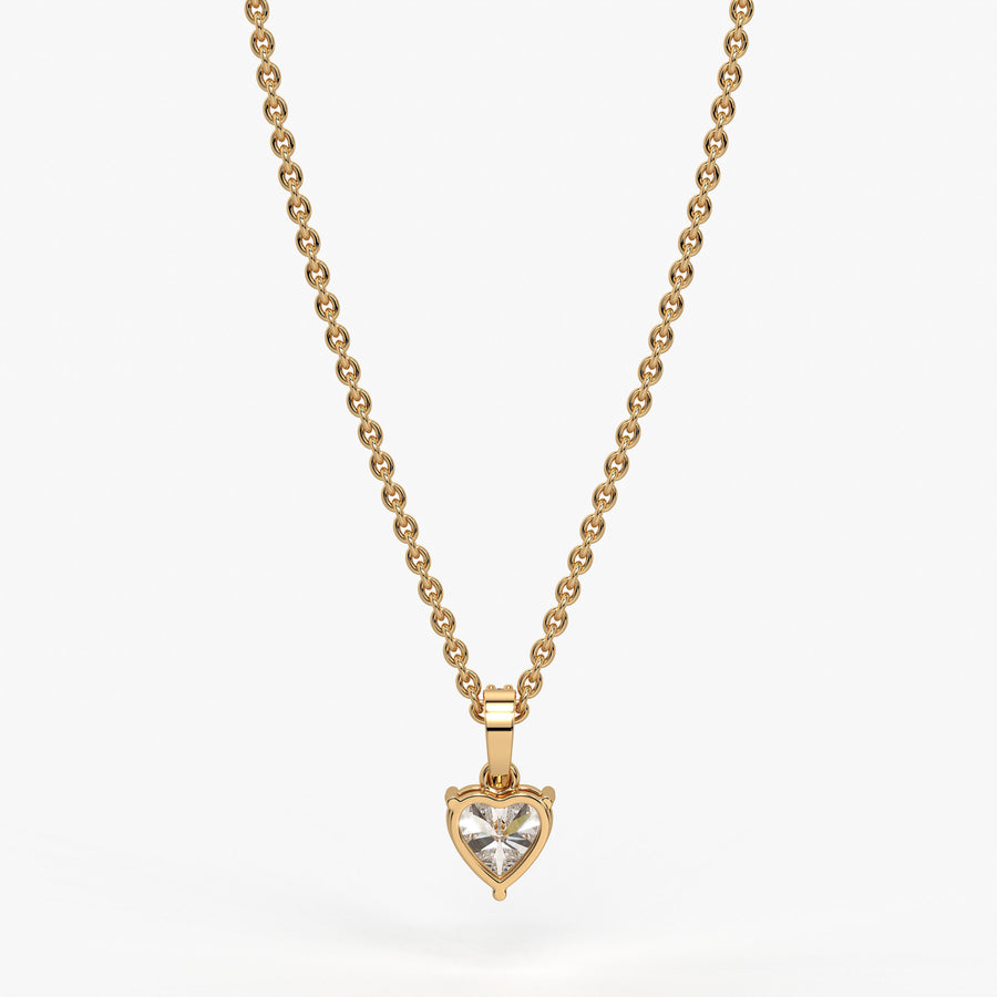 Amielle Heart Diamond Drop Pendant