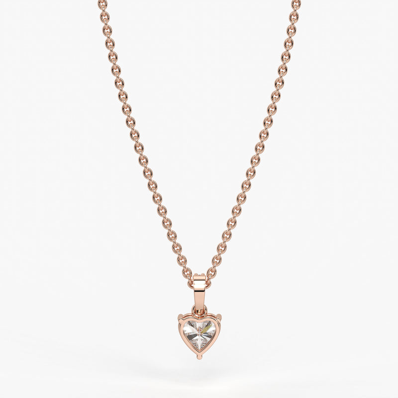 Amielle Heart Diamond Drop Pendant