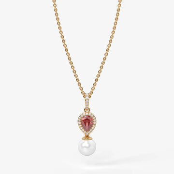 Blush Serenade Pearl Pendant Necklace