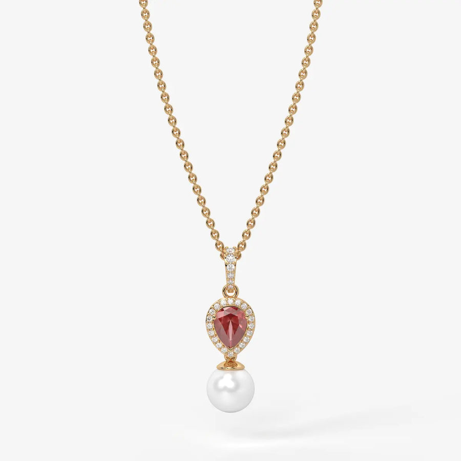 Blush Serenade Pearl Pendant Necklace