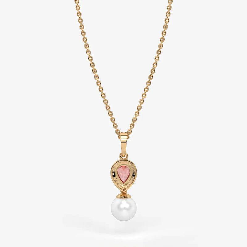 Blush Serenade Pearl Pendant Necklace
