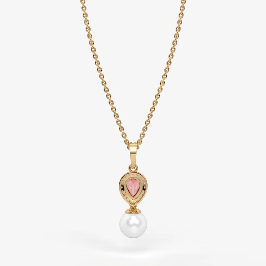 Blush Serenade Pearl Pendant Necklace