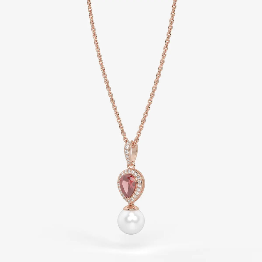 Blush Serenade Pearl Pendant Necklace