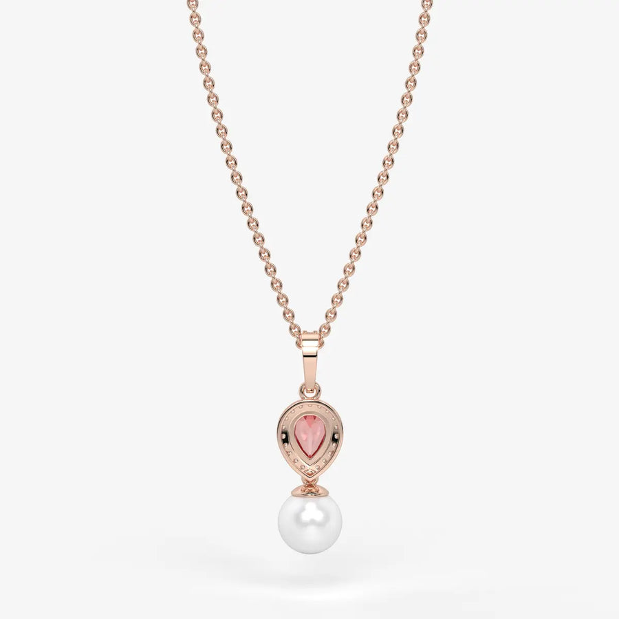Blush Serenade Pearl Pendant Necklace