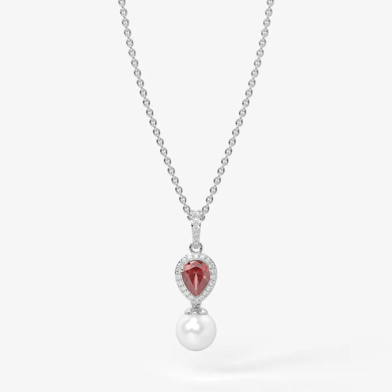 Blush Serenade Pearl Pendant Necklace
