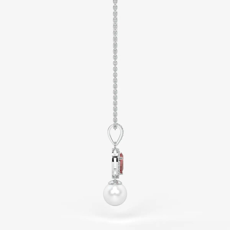 Blush Serenade Pearl Pendant Necklace