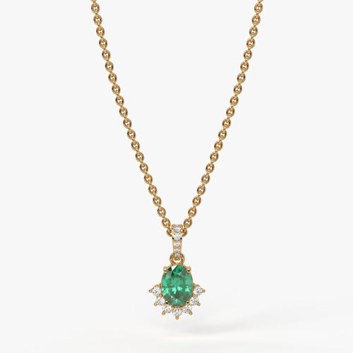 Verdia Halo Drop Pendant