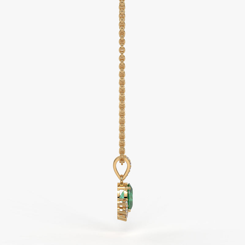 Verdia Halo Drop Pendant
