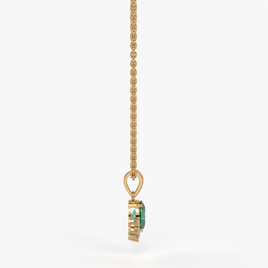 Verdia Halo Drop Pendant