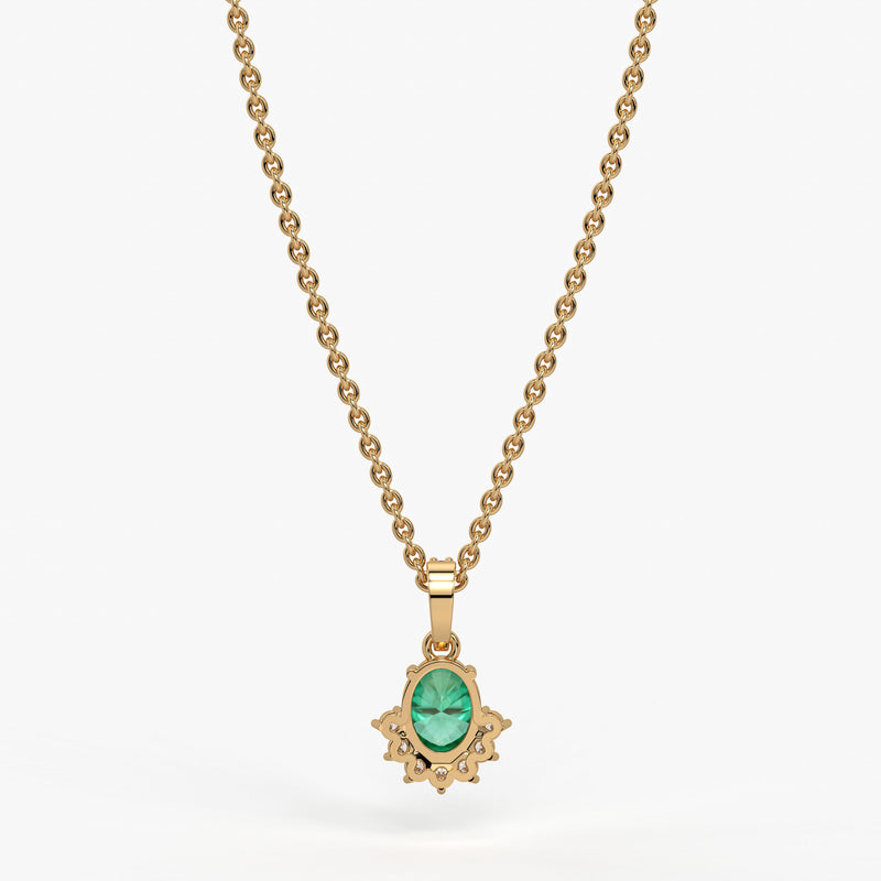 Verdia Halo Drop Pendant