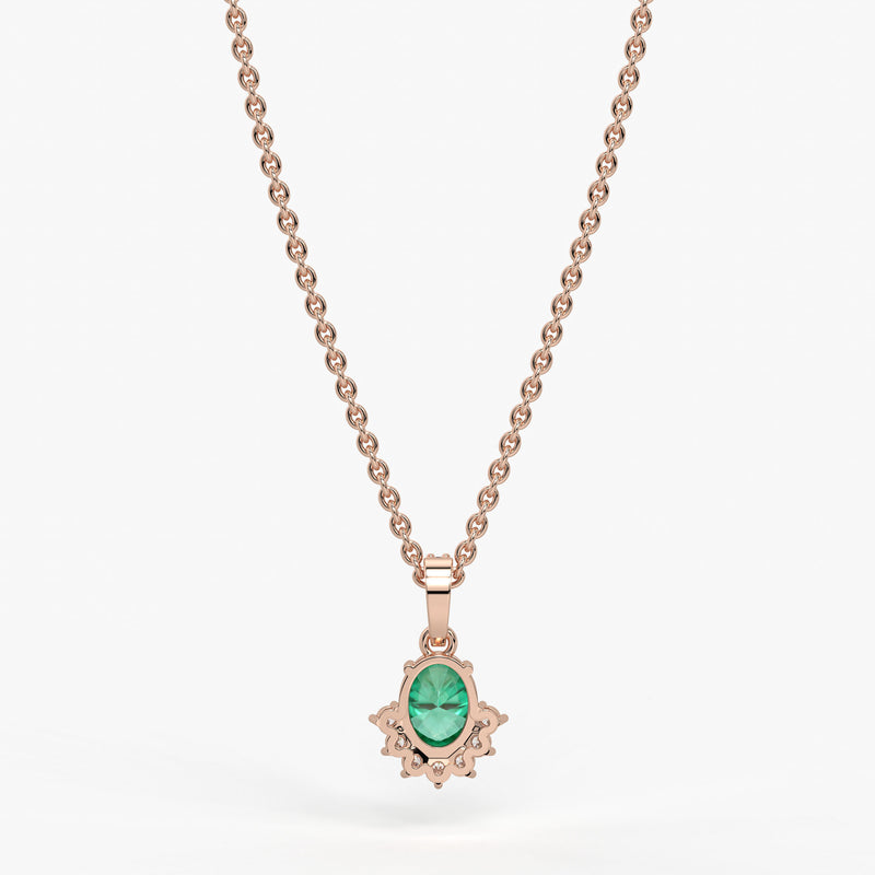 Verdia Halo Drop Pendant