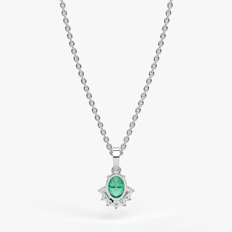 Verdia Halo Drop Pendant