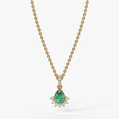 Elara Teardrop Bloom Pendant
