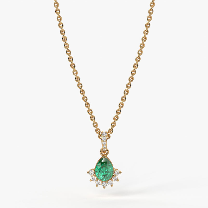 Elara Teardrop Bloom Pendant
