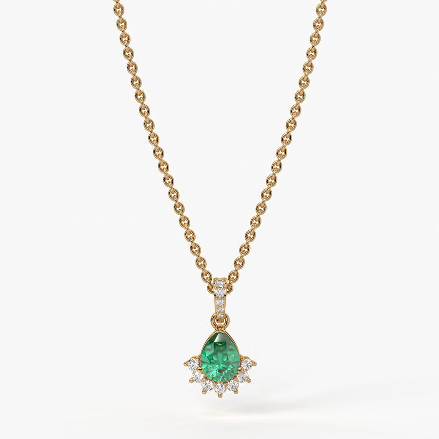 Elara Teardrop Bloom Pendant