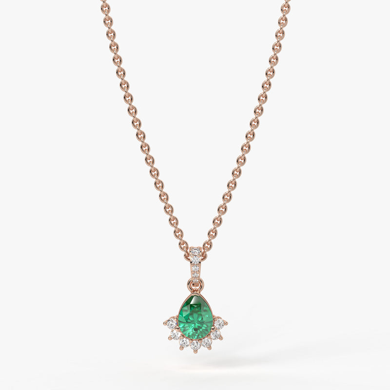 Elara Teardrop Bloom Pendant