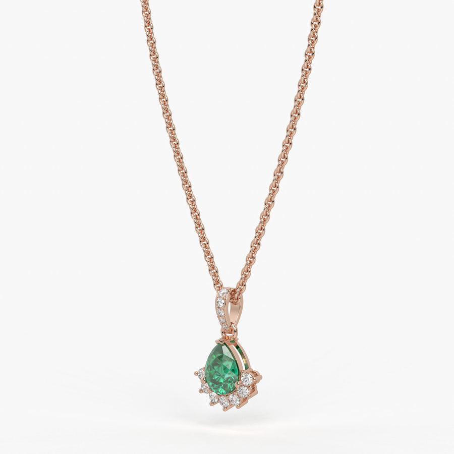 Elara Teardrop Bloom Pendant
