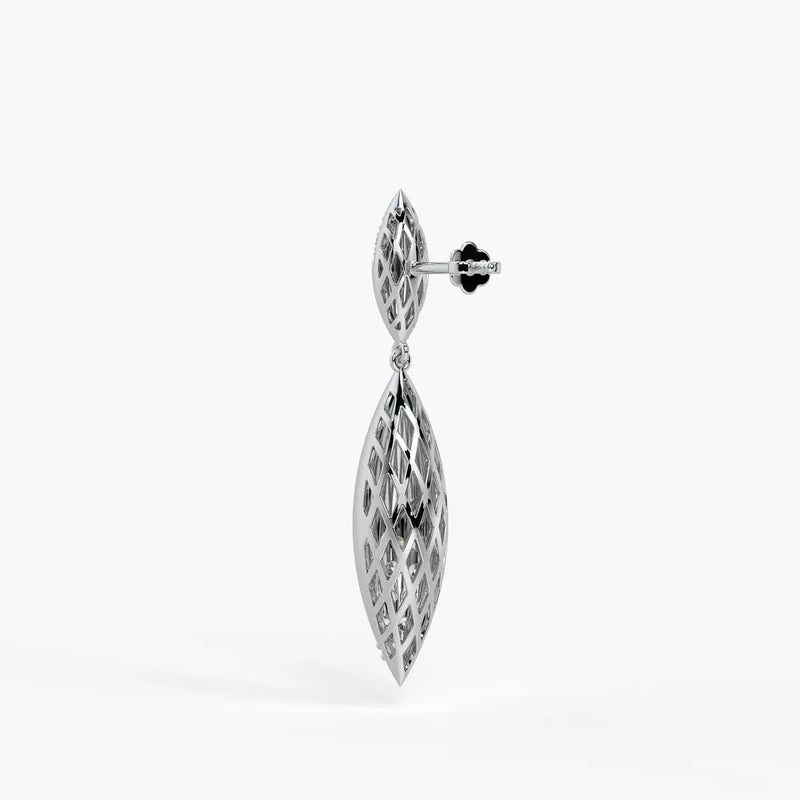 Leaf Twist Dangle Earrings