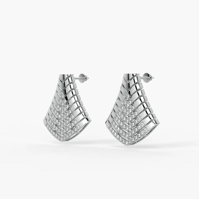 Tapered Chevron Spike Pendant