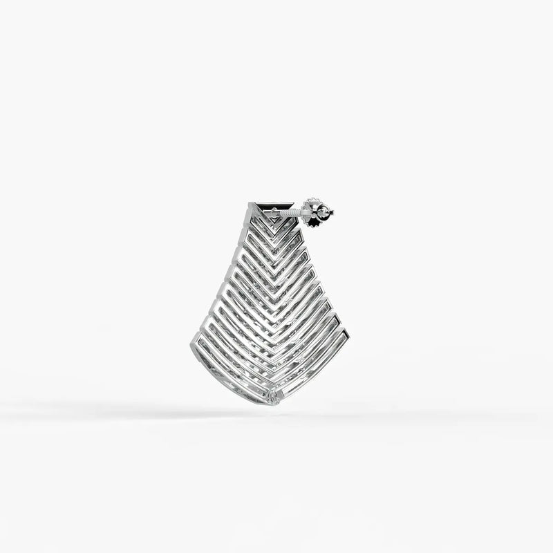 Tapered Chevron Spike Pendant